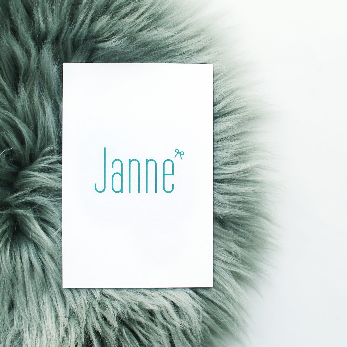 Geboortekaartje Janne